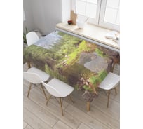 Прямоугольная скатерть JoyArty Живописный вид из сатена tc_19028_120x145