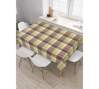 Прямоугольная скатерть JoyArty Национальная клетка из сатена tc_29647_120x145