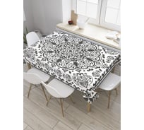 Прямоугольная скатерть JoyArty Восточный силуэт из сатена tc_33880_120x145