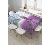 Прямоугольная скатерть JoyArty Дерево в поле из сатена tc_8644_120x145