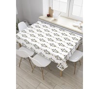 Прямоугольная скатерть JoyArty Серые фонари из сатена tc_33794_120x145