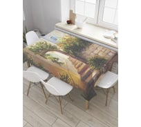 Прямоугольная скатерть JoyArty Растительное общежитие из сатена tc_9279_120x145