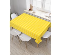 Прямоугольная скатерть JoyArty Солнечная клетка из сатена tc_21911_120x145
