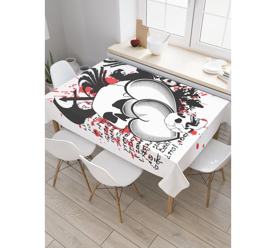 Прямоугольная скатерть JoyArty Рассказ погибшего из сатена tc_22168_120x145 1