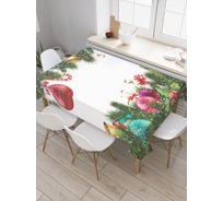 Прямоугольная скатерть JoyArty Настройся на праздник из сатена tc_20295_120x145