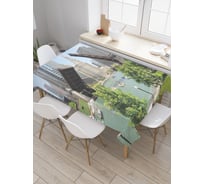 Прямоугольная скатерть JoyArty Разводной мост из сатена tc_36792_120x145