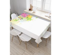 Прямоугольная скатерть JoyArty Праздничные краски из сатена tc_2926_120x145