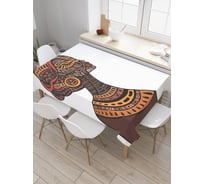 Прямоугольная скатерть JoyArty Расписанное лицо из сатена tc_23277_120x145