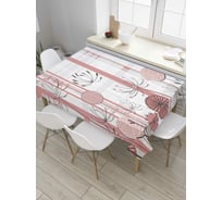 Прямоугольная скатерть JoyArty Домашние одуванчики из сатена tc_8291_120x145