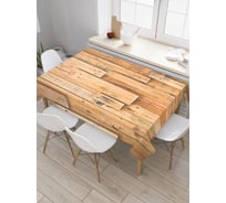 Прямоугольная скатерть JoyArty Забор безумца из сатена tc_23501_120x145