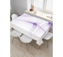 Прямоугольная скатерть JoyArty Прозрачные спирали из сатена tc_20003_120x145