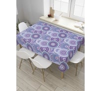 Прямоугольная скатерть JoyArty Дисковая иллюзия из сатена tc_8157_120x145