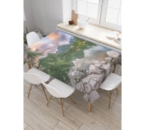 Прямоугольная скатерть JoyArty Природный пирс из сатена tc_21340_120x145
