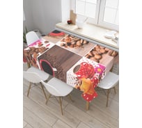 Прямоугольная скатерть JoyArty Напиток бодрости из сатена tc_29945_120x145