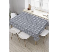 Прямоугольная скатерть JoyArty Зарисовки в кругах из сатена tc_28275_120x145