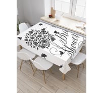 Прямоугольная скатерть JoyArty Девичник в твою честь из сатена tc_34514_120x145