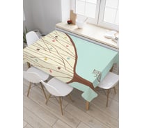 Прямоугольная скатерть JoyArty Простое дерево из сатена tc_21380_120x145