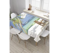 Прямоугольная скатерть JoyArty Сон туриста из сатена tc_8823_120x145