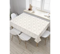 Прямоугольная скатерть JoyArty Выпуклые ромбы из сатена tc_33356_120x145