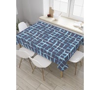 Прямоугольная скатерть JoyArty Рисованная клетка из сатена tc_35050_120x145