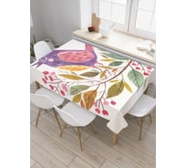 Прямоугольная скатерть JoyArty Птичий портрет из сатена tc_30237_120x145