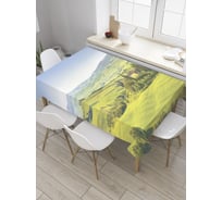 Прямоугольная скатерть JoyArty Солнечные холмы из сатена tc_9217_120x145
