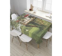 Прямоугольная скатерть JoyArty Домик на дереве из сатена tc_8145_120x145