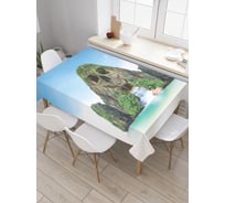 Прямоугольная скатерть JoyArty Скала-водопад Привидение из сатена tc_29846_120x145