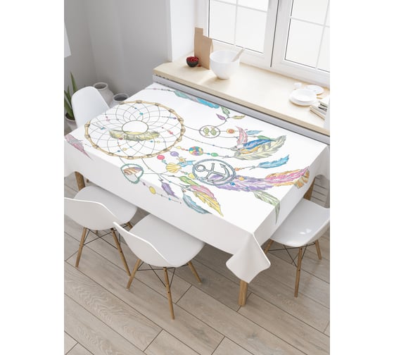 Прямоугольная скатерть JoyArty Морской ловец снов из сатена tc_19726_120x145 1