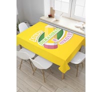 Прямоугольная скатерть JoyArty Добро пожаловать в школу из сатена tc_378527_120x145
