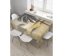 Прямоугольная скатерть JoyArty Старый пляж из сатена tc_8004_120x145