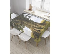 Прямоугольная скатерть JoyArty Старое дерево из сатена tc_32950_120x145