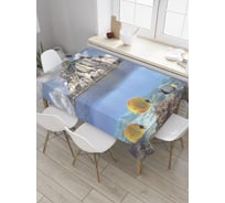 Прямоугольная скатерть JoyArty Прогулка по дну из сатена tc_9224_120x145