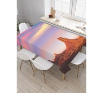 Прямоугольная скатерть JoyArty Скалы в прерии из сатена tc_36818_120x145