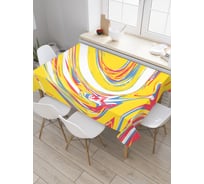 Прямоугольная скатерть JoyArty Солнечная дорога из сатена tc_207084_120x145