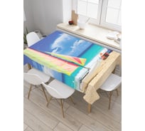 Прямоугольная скатерть JoyArty Морские развлечения из сатена tc_19621_120x145