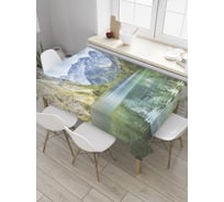 Прямоугольная скатерть JoyArty Вплавь между гор из сатена tc_9290_120x145