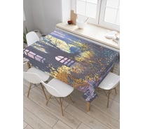 Прямоугольная скатерть JoyArty Загадочный дом из сатена tc_23030_120x145