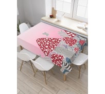 Прямоугольная скатерть JoyArty Вредные грибы из сатена tc_78555_120x145