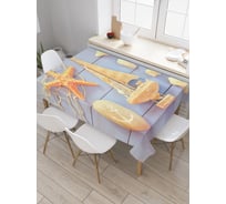 Прямоугольная скатерть JoyArty Морские изделия из сатена tc_19740_120x145