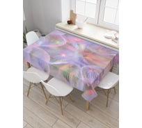Прямоугольная скатерть JoyArty Психоделические одуванчики из сатена tc_30885_120x145