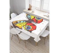 Прямоугольная скатерть JoyArty Смелая бабочка из сатена tc_3518_120x145