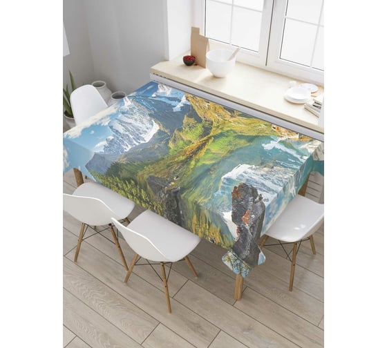 Прямоугольная скатерть JoyArty В поисках озера из сатена tc_378818_120x145 1