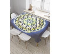 Прямоугольная скатерть JoyArty Символ жизни из сатена tc_28849_120x145