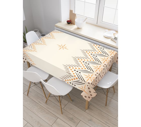 Прямоугольная скатерть JoyArty Зачарованные зигзаги из сатена tc_23290_120x145 1