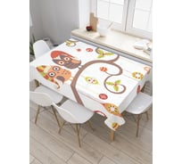Прямоугольная скатерть JoyArty Совы удивились из сатена tc_20041_120x145