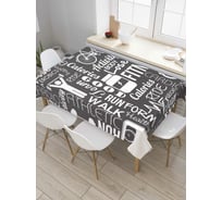 Прямоугольная скатерть JoyArty Все о спорте из сатена tc_4300_120x145