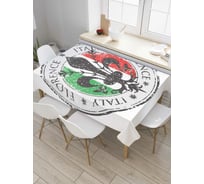 Прямоугольная скатерть JoyArty Герб Флоренсии из сатена tc_5131_120x145