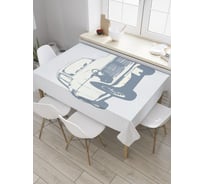 Прямоугольная скатерть JoyArty Стильный автомобиль из сатена tc_28155_120x145