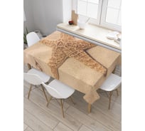 Прямоугольная скатерть JoyArty Звезда на песке из сатена tc_2620_120x145